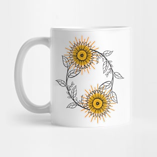 Little Aesthetic Sunflower Mug